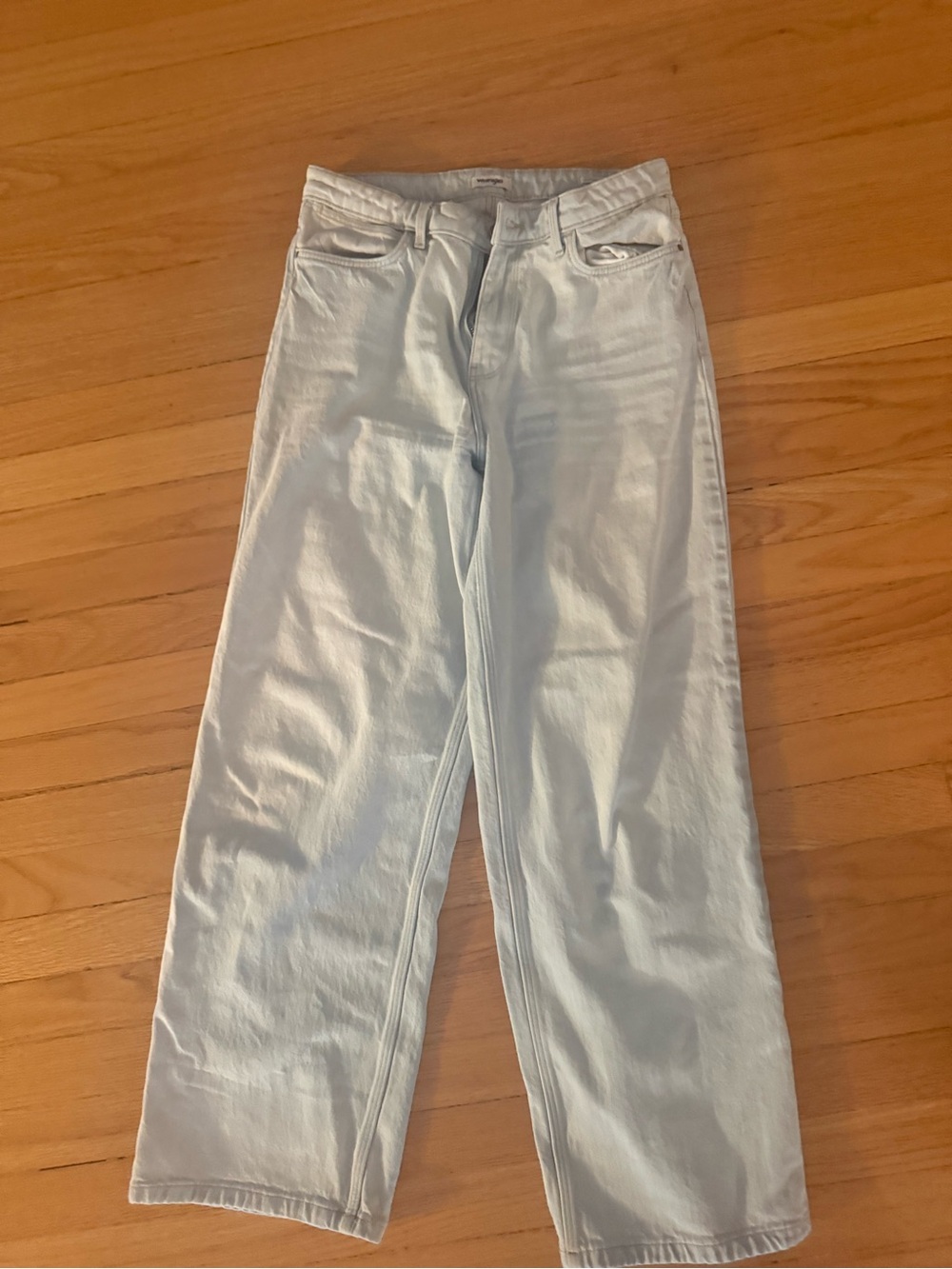 Wrangler Women's Daisy Loose Wide Leg Jeans Light Wash Size 27